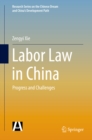 Image for Labor Law in China: Progress and Challenges