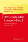 Image for Otto Sterns Veroffentlichungen - Band 2: Sterns Veroffentlichungen von 1916 bis 1926