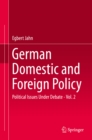 Image for German domestic and foreign policy.: political issues under debate