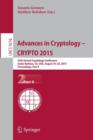 Image for Advances in cryptology - CRYPTO 2015  : 35th Annual Cryptology Conference, Santa Barbara, CA, USA, August 16-20, 2015, proceedingsPart 2