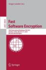 Image for Fast Software Encryption : 22nd International Workshop, FSE 2015, Istanbul, Turkey, March 8-11, 2015, Revised Selected Papers
