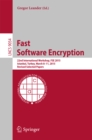 Image for Fast software encryption: 22nd International Workshop, FSE 2015, Istanbul, Turkey, March 8-11, 2015, Revised selected papers