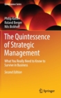 Image for The quintessence of strategic management  : what you really need to know to survive in business