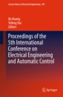 Image for Proceedings of the 5th International Conference on Electrical Engineering and Automatic Control