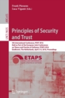 Image for Principles of security and trust  : 5th International Conference, POST 2016, held as part of the European Joint Conferences on Theory and Practice of Software, ETAPS 2016, Eindhoven, the Netherlands,