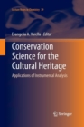 Image for Conservation Science for the Cultural Heritage : Applications of Instrumental Analysis