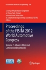Image for Proceedings of the FISITA 2012 World Automotive Congress : Volume 2: Advanced Internal Combustion Engines (II)