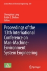 Image for Proceedings of the 13th International Conference on Man-Machine-Environment System Engineering