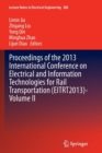 Image for Proceedings of the 2013 International Conference on Electrical and Information Technologies for Rail Transportation (EITRT2013)Volume II