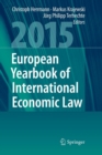 Image for European Yearbook of International Economic Law 2015