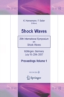 Image for Shock Waves : 26th International Symposium on Shock Waves, Volume 1