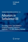 Image for Advances in Turbulence XII : Proceedings of the 12th EUROMECH European Turbulence Conference, September 7-10, 2009, Marburg, Germany
