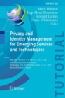 Image for Privacy and Identity Management for Emerging Services and Technologies