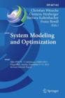 Image for System Modeling and Optimization : 26th IFIP TC 7 Conference, CSMO 2013, Klagenfurt, Austria, September 9-13, 2013, Revised Selected Papers