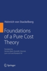 Image for Foundations of a Pure Cost Theory