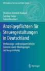 Image for Anzeigepflichten fur Steuergestaltungen in Deutschland