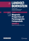 Image for Magnetic properties of paramagnetic compoundsPart 4: Magnetic susceptibility data
