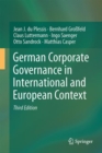 Image for German corporate governance in international and European context