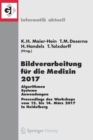 Image for Bildverarbeitung fur die Medizin 2017 : Algorithmen - Systeme - Anwendungen. Proceedings des Workshops vom 12. bis 14. Marz 2017 in Heidelberg