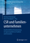 Image for Csr Und Familienunternehmen: Gesellschaftliche Verantwortung Im Spannungsfeld Von Tradition Und Innovation