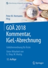 Image for Goa 2018 Kommentar, Igel-abrechnung: Gebuhrenordnung Fur Arzte