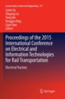 Image for Proceedings of the 2015 International Conference on Electrical and Information Technologies for Rail Transportation