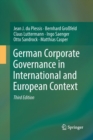 Image for German Corporate Governance in International and European Context