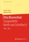 Image for Otto Blumenthal: Ausgewahlte Briefe und Schriften II