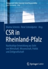 Image for CSR in Rheinland-Pfalz: Nachhaltige Entwicklung aus Sicht von Wirtschaft, Wissenschaft, Politik und Zivilgesellschaft