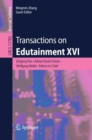 Image for Transactions on Edutainment XVI
