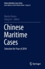 Image for Chinese maritime cases  : selection for year of 2014