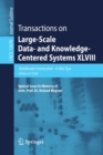 Image for Transactions on Large-Scale Data- and Knowledge-Centered Systems XLVIII : Special Issue In Memory of Univ. Prof. Dr. Roland Wagner