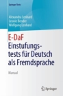 Image for E-DaF - Einstufungstest fur Deutsch als Fremdsprache : Manual