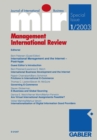 Image for mir: Management International Review : 1