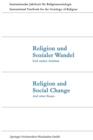 Image for Religion und Sozialer Wandel Und andere Arbeiten / Religion and Social Change And other Essays