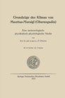Image for Grundzuge des Klimas von Muottas-Muraigl (Oberengadin): Eine meteorologisch-physikalisch-physiologische Studie