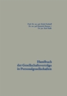 Image for Handbuch der Gesellschaftsvertrage in Personalgesellschaften