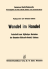 Image for Wandel im Handel: Festschrift zum 10 jahrigen Bestehen der Beamten-Einkauf eGmbH Koblenz