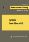 Image for Optimale Investitionspolitik