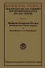 Image for Metallrontgenrohren: Wirkungsweise * Anlage * Betrieb