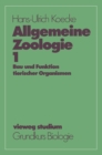 Image for Allgemeine Zoologie: Bau und Funktion tierischer Organismen