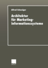 Image for Architektur fur Marketinginformationssysteme