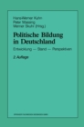 Image for Politische Bildung in Deutschland: Entwicklung - Stand - Perspektiven