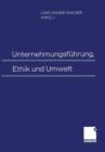 Image for Unternehmungsfuhrung, Ethik und Umwelt