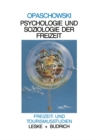 Image for Psychologie und Soziologie der Freizeit : 2
