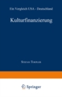 Image for Kulturfinanzierung: Ein Vergleich USA - Deutschland