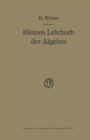 Image for Lehrbuch der Algebra: Kleine Ausgabe in Einem Bande