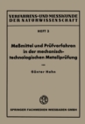 Image for Memittel und Prufverfahren in der mechanisch-technologischen Metallprufung : 3