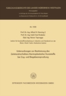 Image for Untersuchungen zur Bestimmung des Zeitstandverhaltens thermoplastischer Kunststoffe bei Zug- und Biegebeanspruchung : 1535