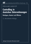Image for Controlling in deutschen Unternehmungen: Realtypen, Kontext und Effizienz